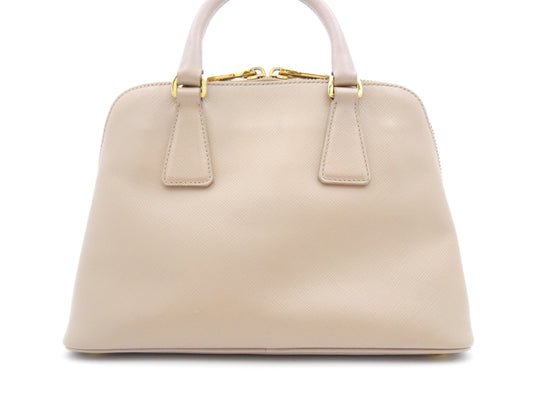 PRADA Logo Plate Saffiano 2WAY Handbag
