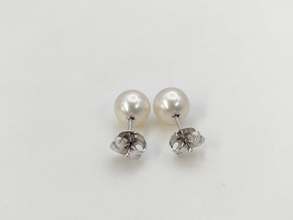 TASAKI Pearl Diameter Approx. 7.7mm/7.8mm METAL/K14WG 2.0g Earrings 