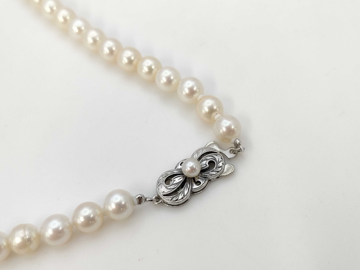 MIKIMOTO Pearl Diameter Approx. 5.9mm-6.3mm SV 25.8g Necklace 