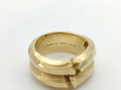 Cartier Bamboo #59 YG 750 19.6g Ring 