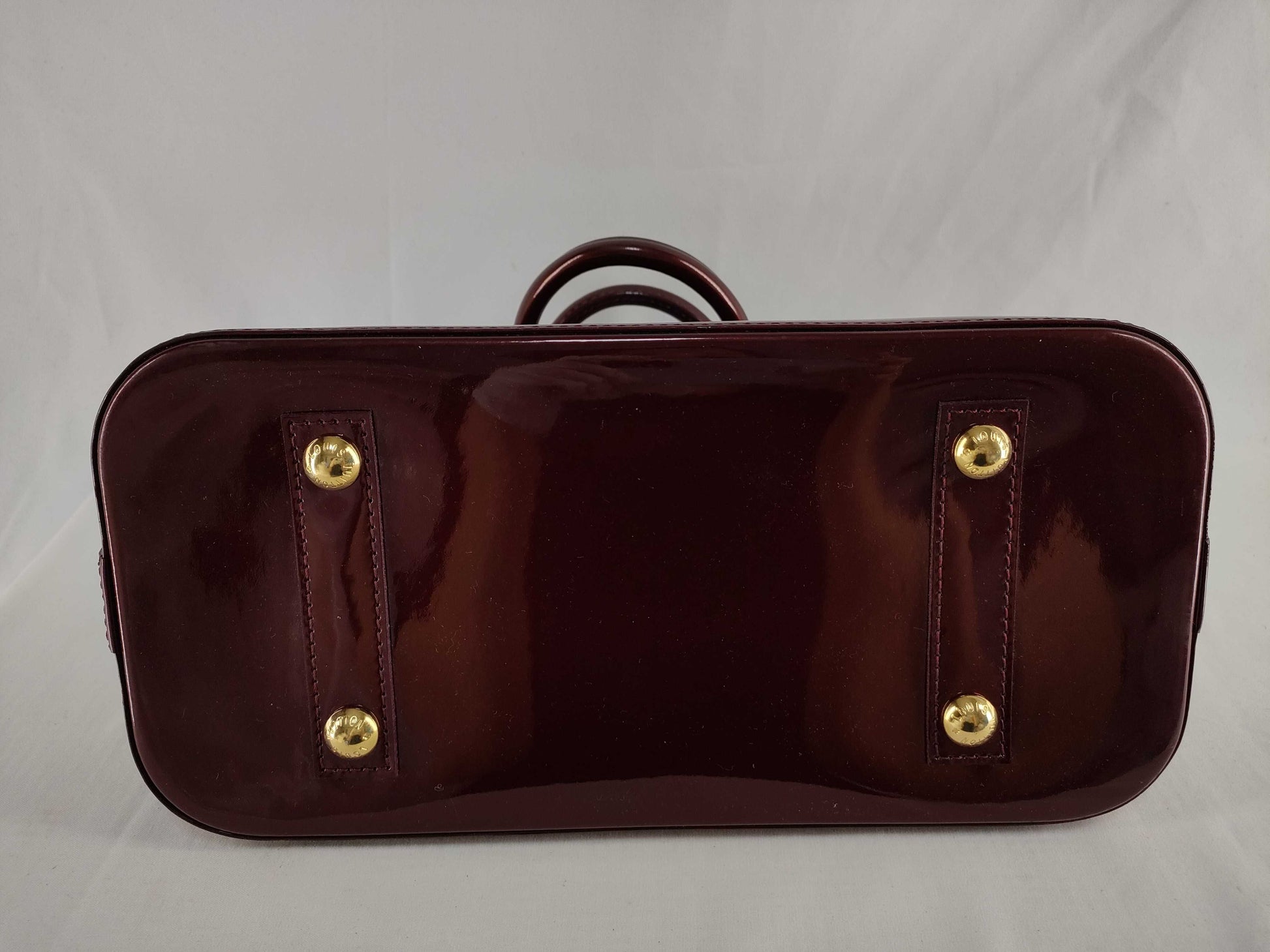 LOUIS VUITTON Louis Vuitton Enamel Alma BB Handbag