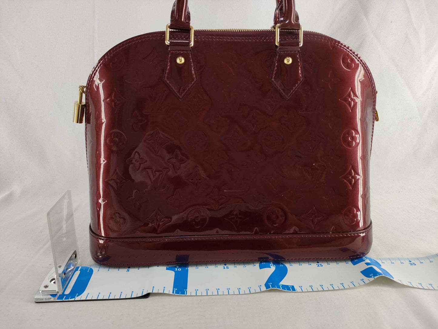 LOUIS VUITTON Louis Vuitton Enamel Alma BB Handbag