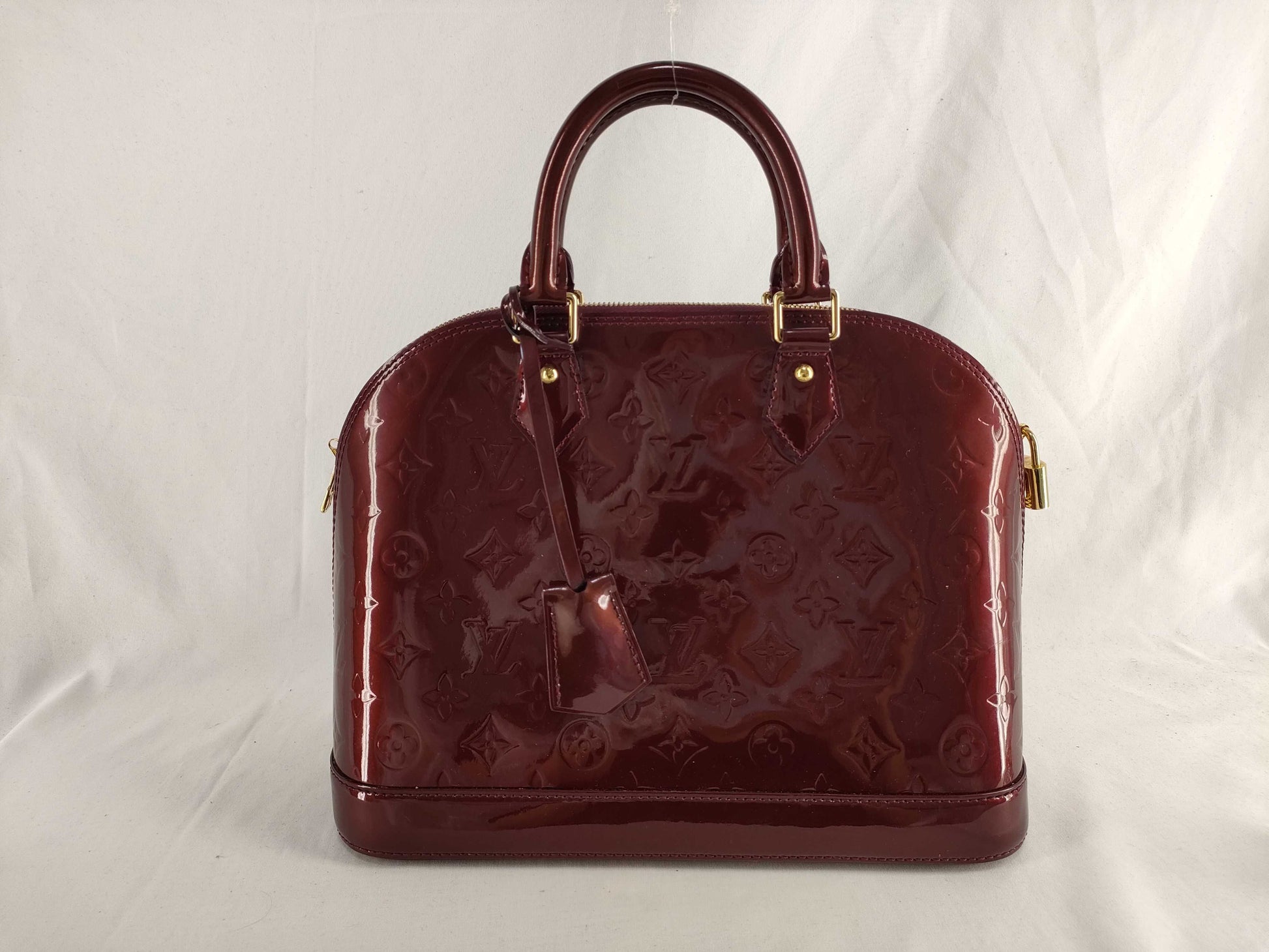 LOUIS VUITTON Louis Vuitton Enamel Alma BB Handbag