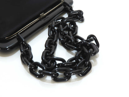 PRADA PRADA Satin Chain Clasp Shoulder Bag