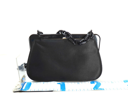 PRADA PRADA Satin Chain Clasp Shoulder Bag