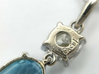 TP3.20ct D0.31ct K18WG/K14WG 3.5g Necklace 