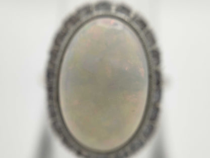 Opal Transparent Stone K18 3.5g Ring 