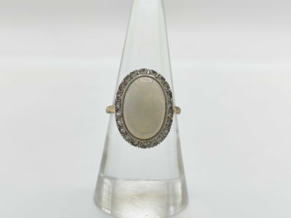 Opal Transparent Stone K18 3.5g Ring 