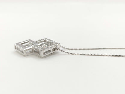 D1.53ct K18WG 7.7g Necklace 