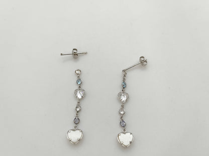 Colored Stone K14WG 1.0g Earrings 