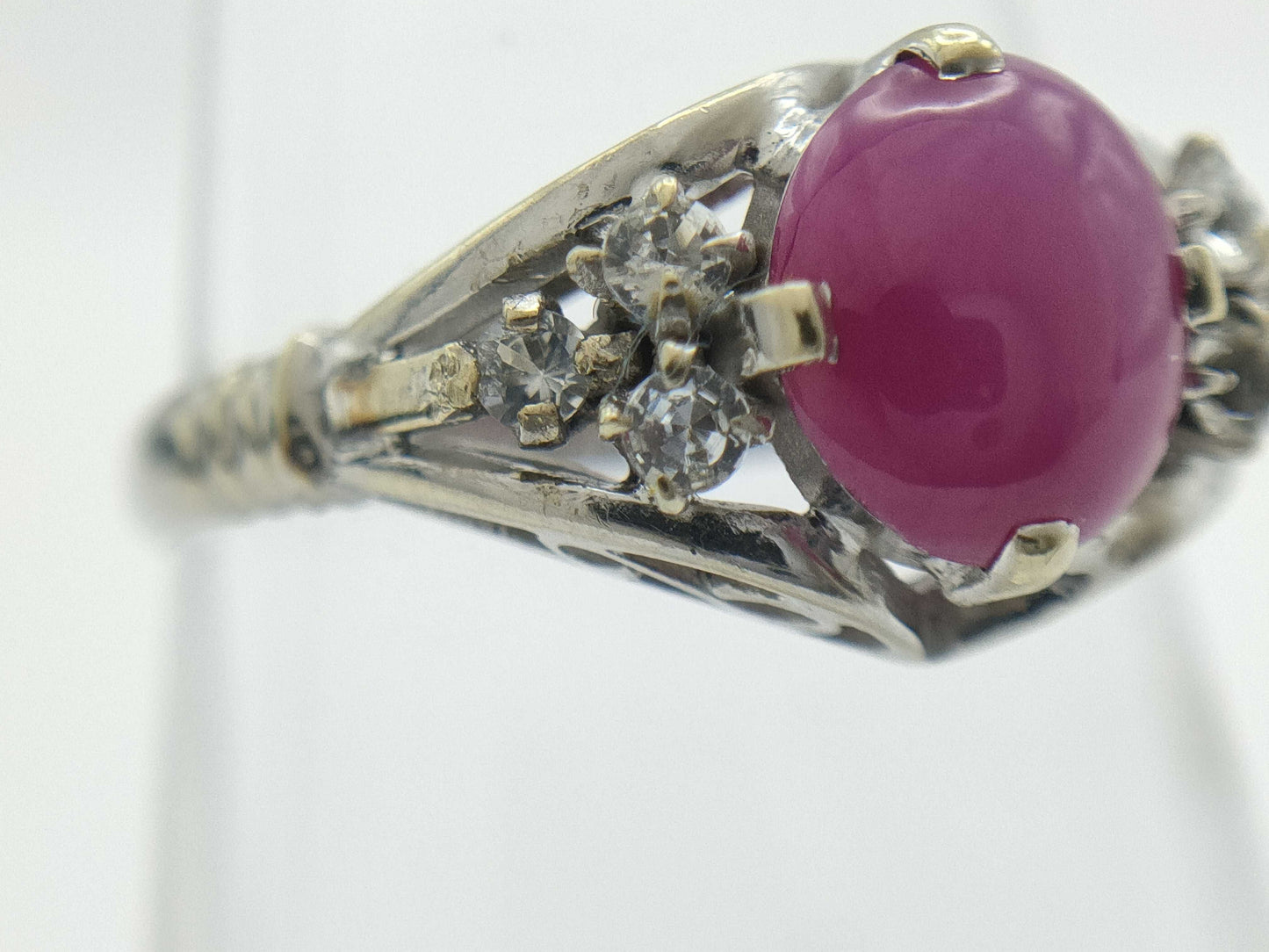 Colored Stone, Transparent Stone, K13, 2.3g Ring 