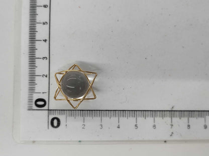Transparent Stone K18 6.2g Pendant Top 