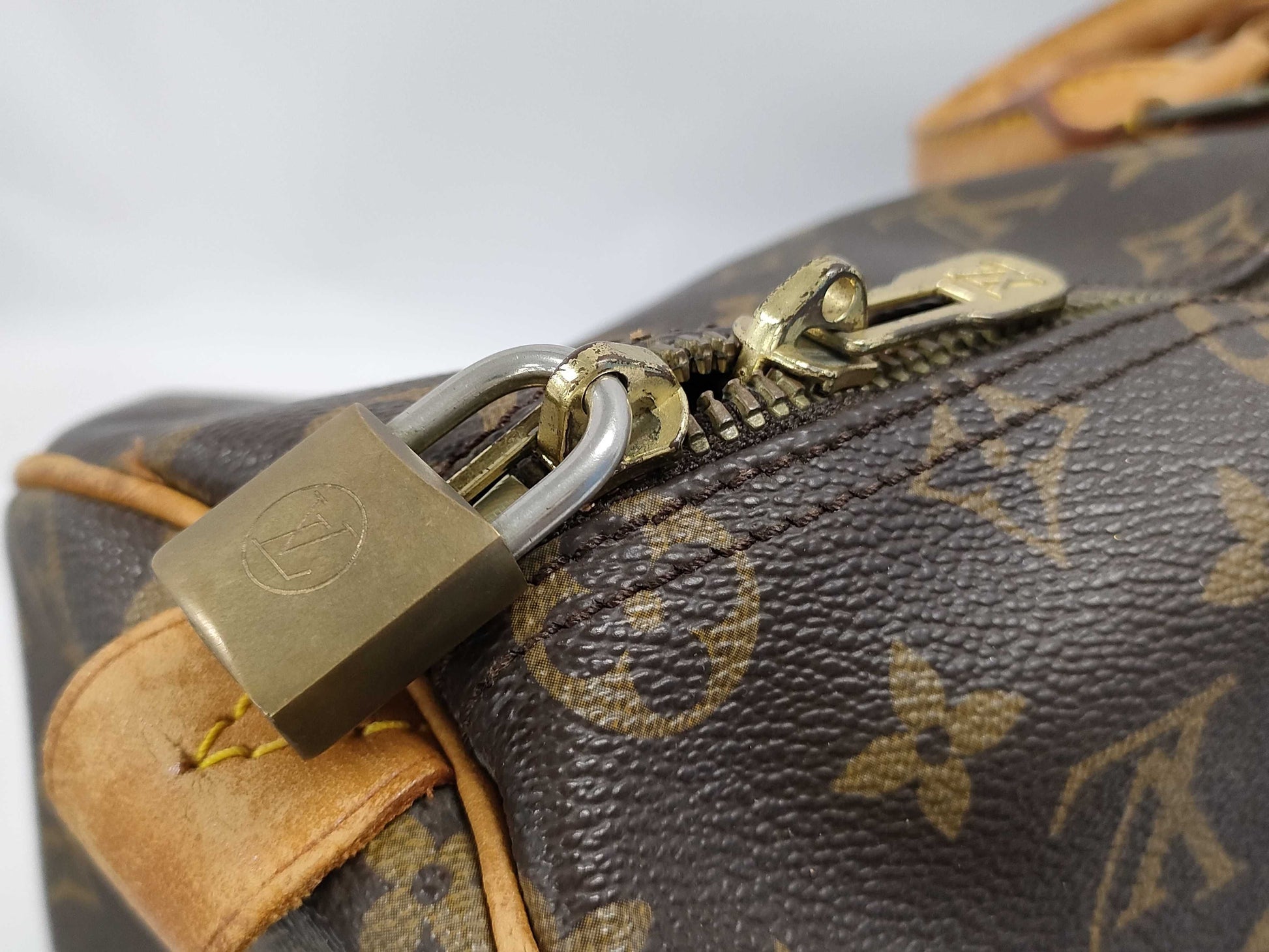 LOUIS VUITTON Monogram Brand Bag Keepall 854 Boston Bag