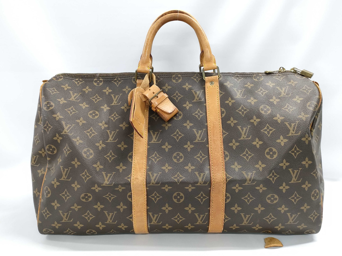 LOUIS VUITTON Monogram Brand Bag Keepall 854 Boston Bag