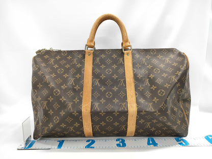 LOUIS VUITTON Monogram Brand Bag Keepall 854 Boston Bag