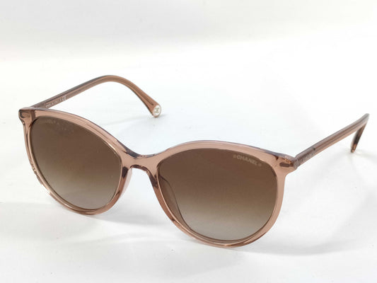  CHANEL Panto Shape Eyewear Side Logo 5448-A Size 54□17 140 3N Pink Sunglasses
