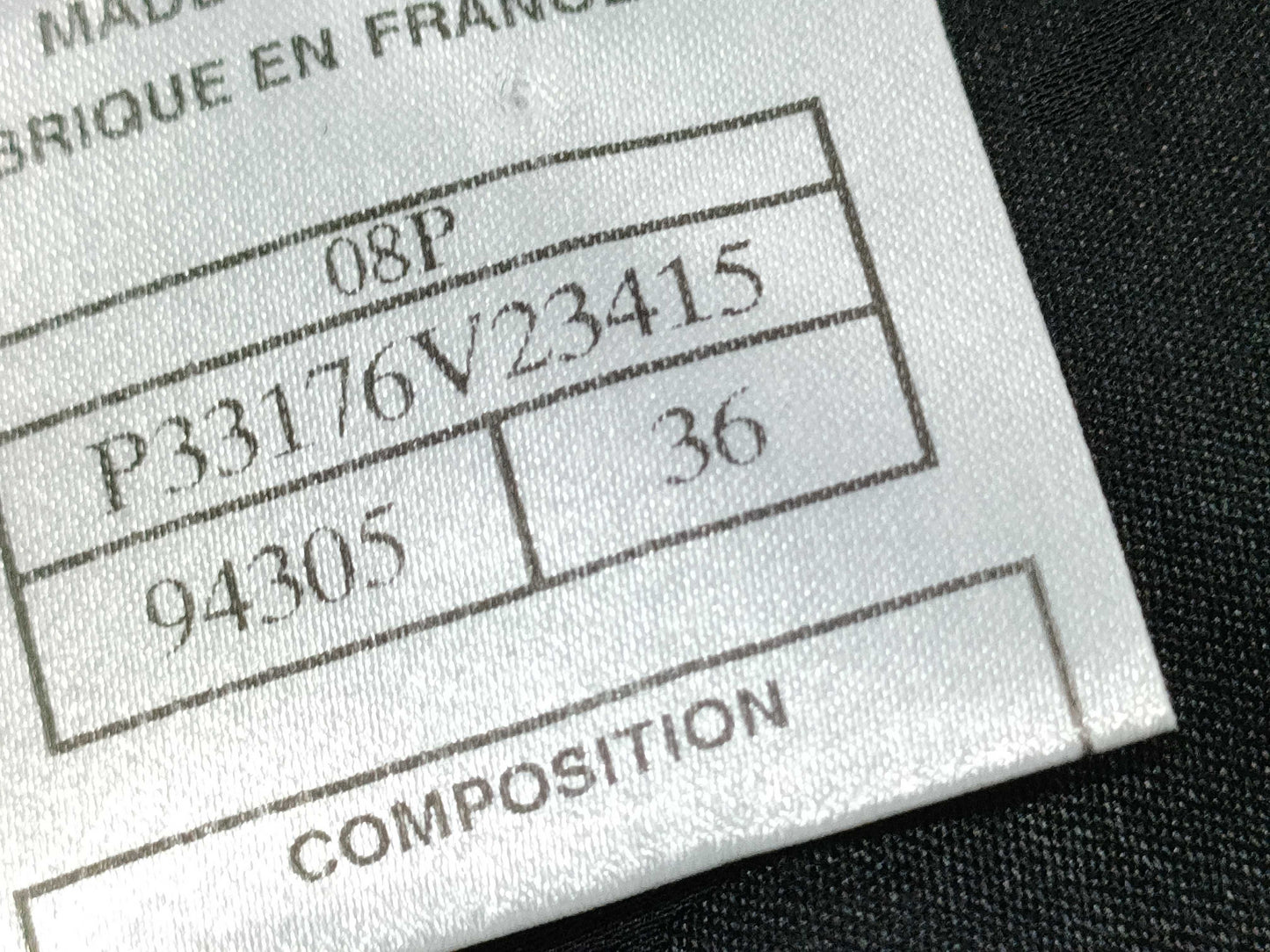 CHANEL Tweed Jacket, Black, Size 36