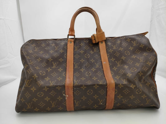 LOUIS VUITTON Monogram Keepall Boston Bag