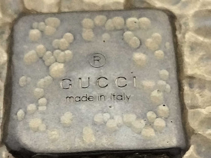 GUCCI Double G Brooch with Lava and Colored Stones