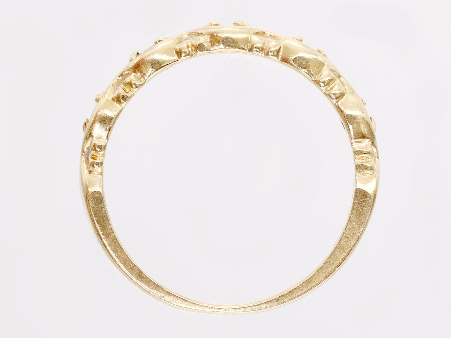 agete D0.07ct K10 1.5g Ring 