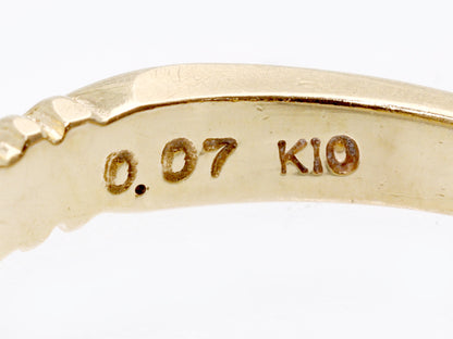 agete D0.07ct K10 1.5g Ring 