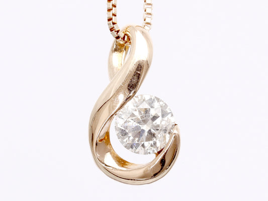 D0.15ct K10 1.0g Necklace 