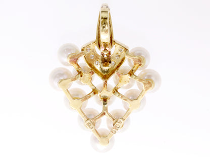 Pearl Diameter Approx. 5.5-5.8mm D0.09ct K18 7.3g Pendant Top 