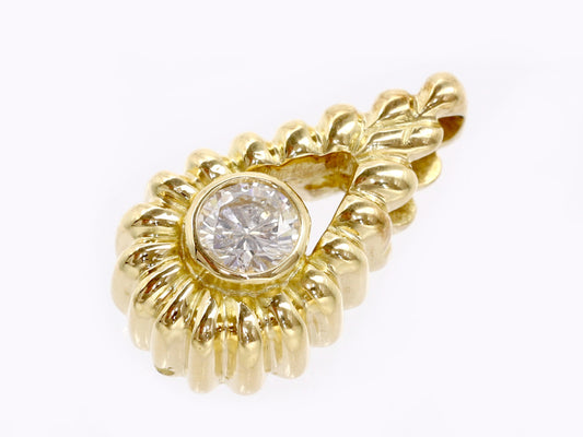 D0.19ct K18 2.4g Pendant Top 