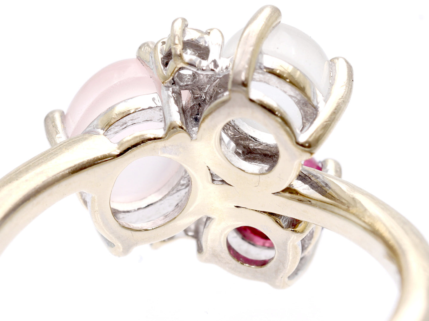 TASAKI Mousse Stone Garnet D0.03ct K18WG 3.4g Ring
