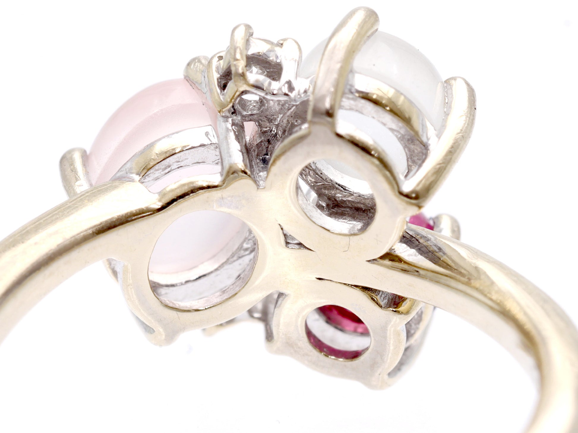 TASAKI Mousse Stone Garnet D0.03ct K18WG 3.4g Ring