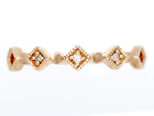 agete D0.03ct K10 1.4g Ring 
