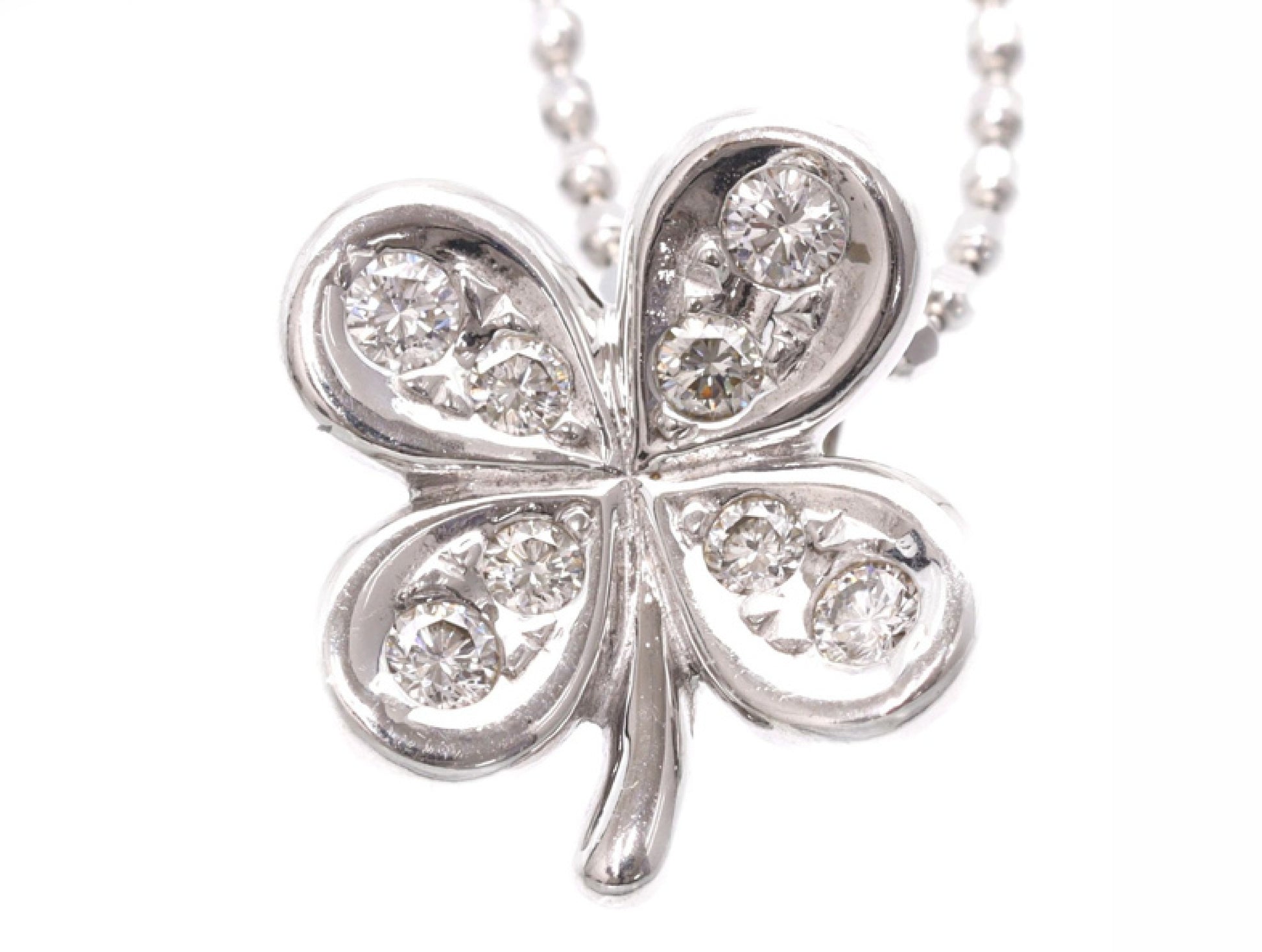 TASAKI D0.08ct K18WG 3.2g Necklace 