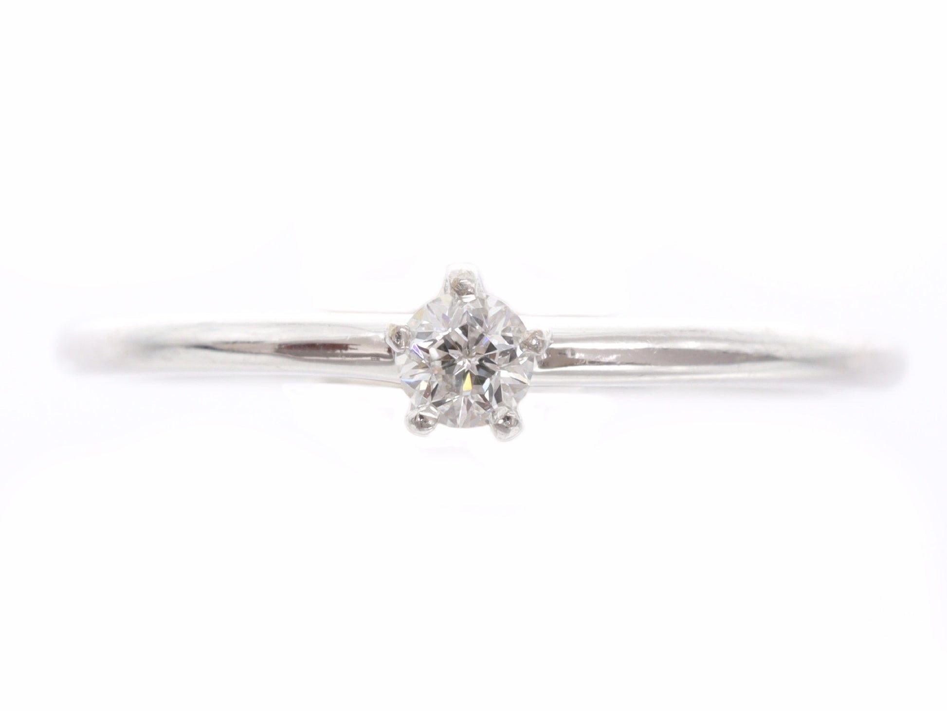D0.089ct K18WG 1.5g Ring 