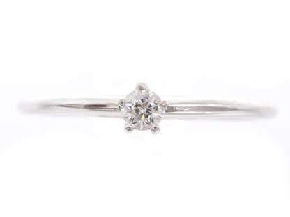 D0.089ct K18WG 1.5g Ring 