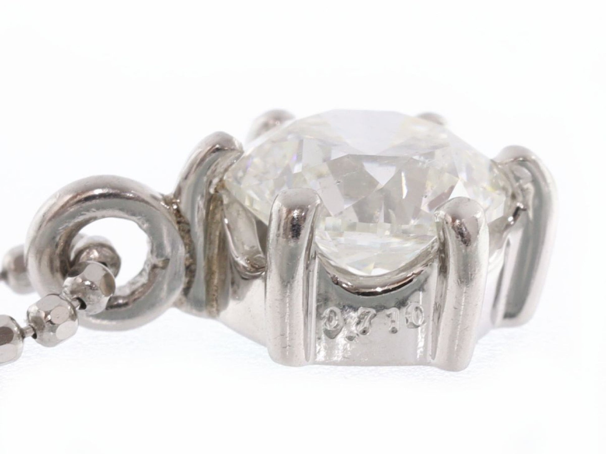 D0.710ct Pt900/850 3.0g Necklace 