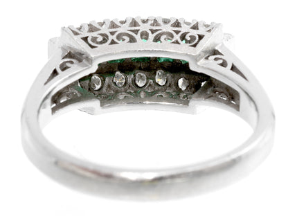 E0.30ct D0.17ct Pt900 5.8g Ring 