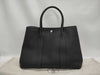 HERMES Garden Party 36 Black Y Stamp Handbag