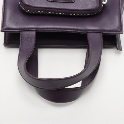 PRADA Nappa Leather 2-Way Handbag 1BG418 Shoulder Bag with Strap & Pouch