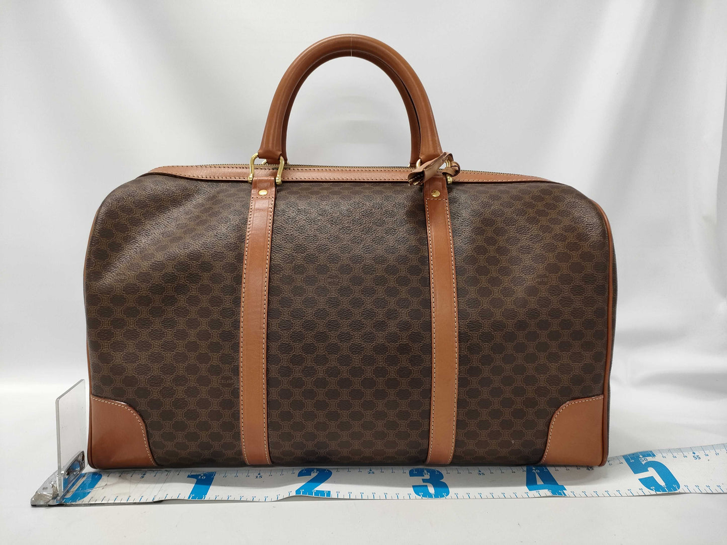 CELINE Triomphe Macadam Boston Bag