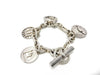 HERMES Chaine d'Ancre Margiela-era charm bracelet, cursive, 925 sterling silver, 16 links, bracelet/bangle