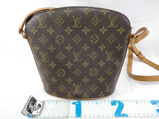 LOUIS VUITTON Monogram Drouot Shoulder Bag
