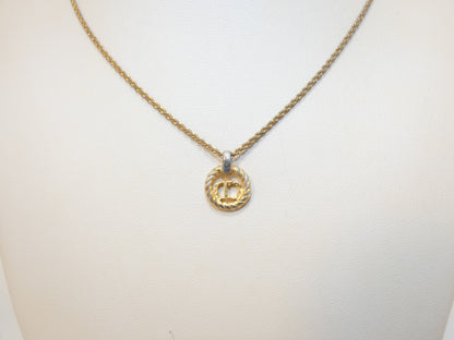 Dior Logo Circle GP Necklace