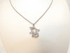 Dior logo rhinestone necklace