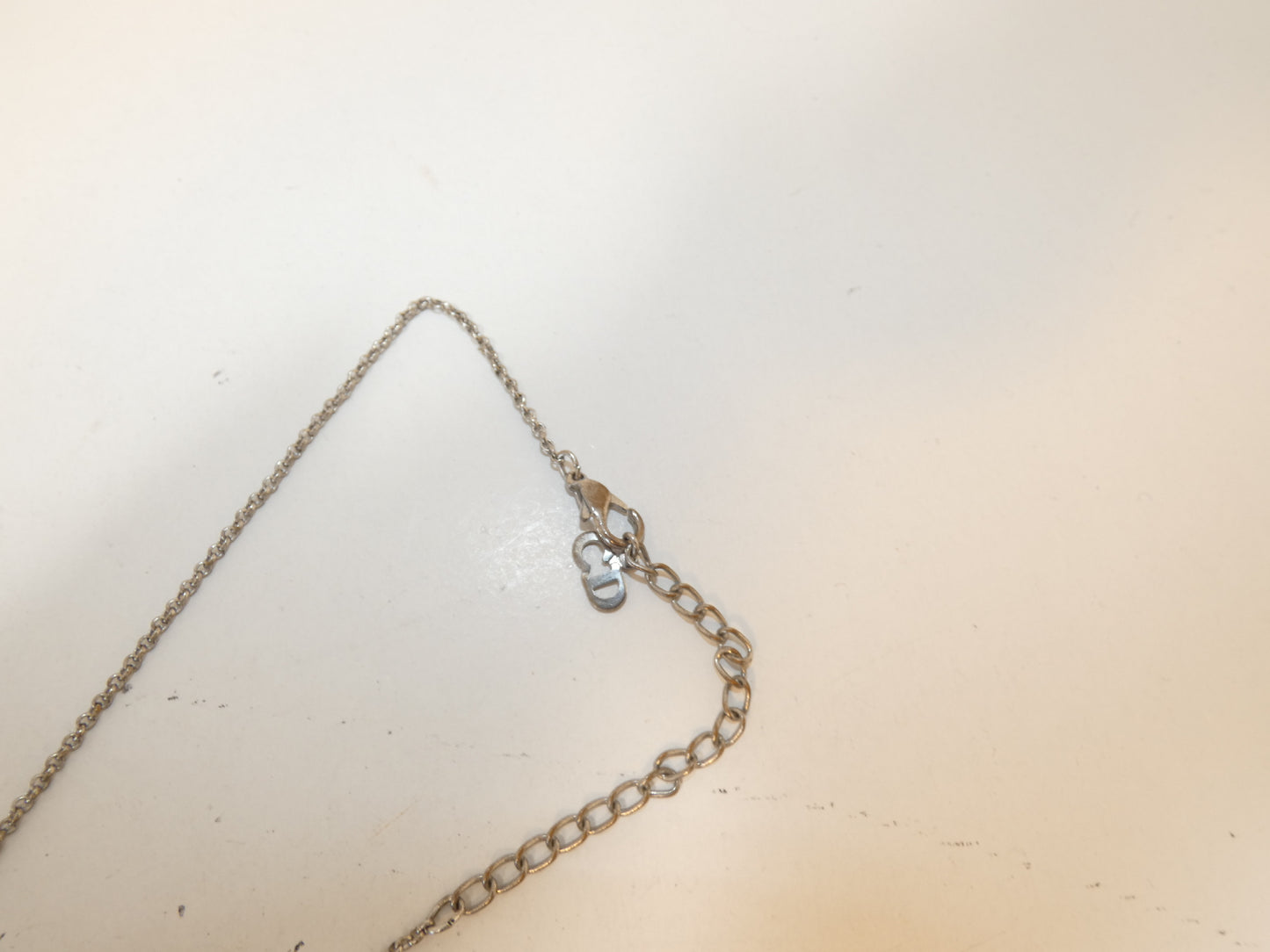Dior logo rhinestone necklace