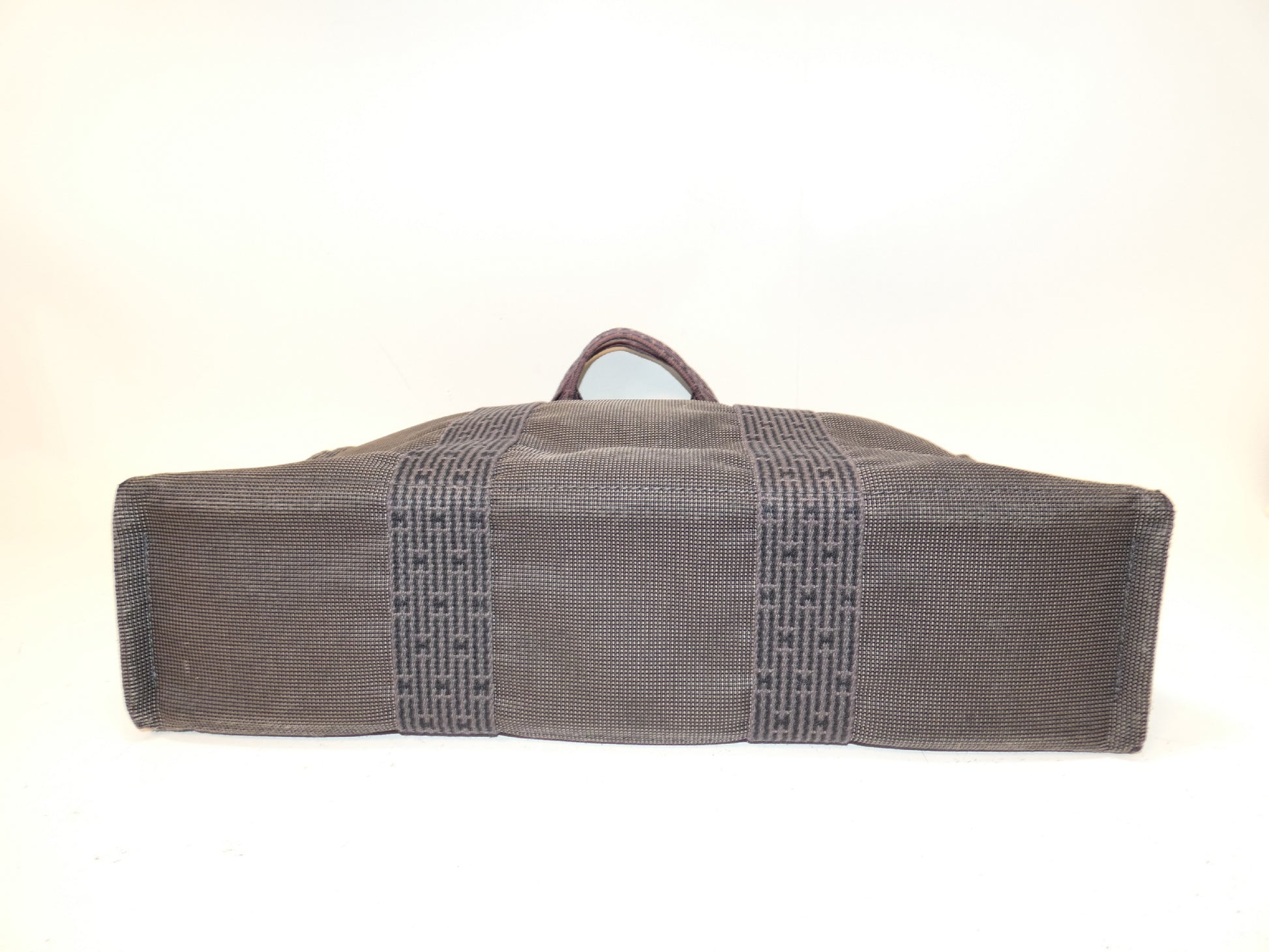 HERMES Air Line Canvas Handbag