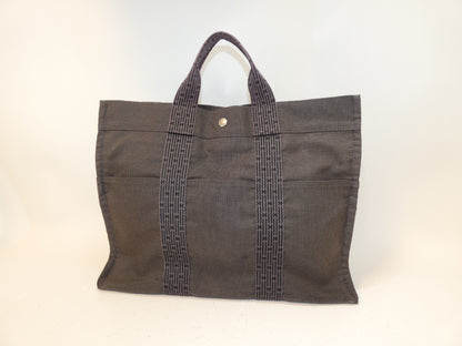 HERMES Air Line Canvas Handbag
