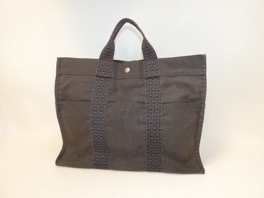 HERMES Air Line Canvas Handbag
