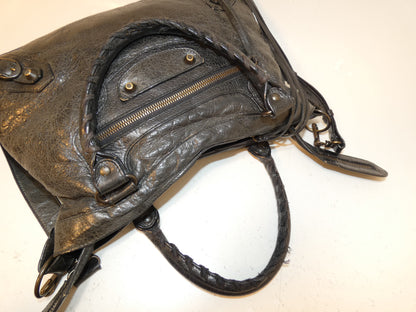 BALENCIAGA 2-way Classic Town Black Leather Hand/Shoulder Bag