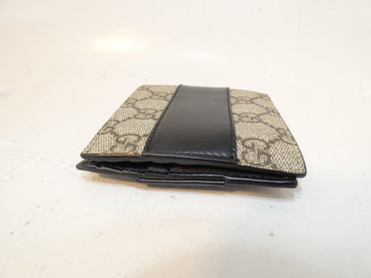 GUCCI GG Supreme Leather Black Wallet