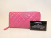 CHANEL Coco Matelasse Round Zipper Long Wallet